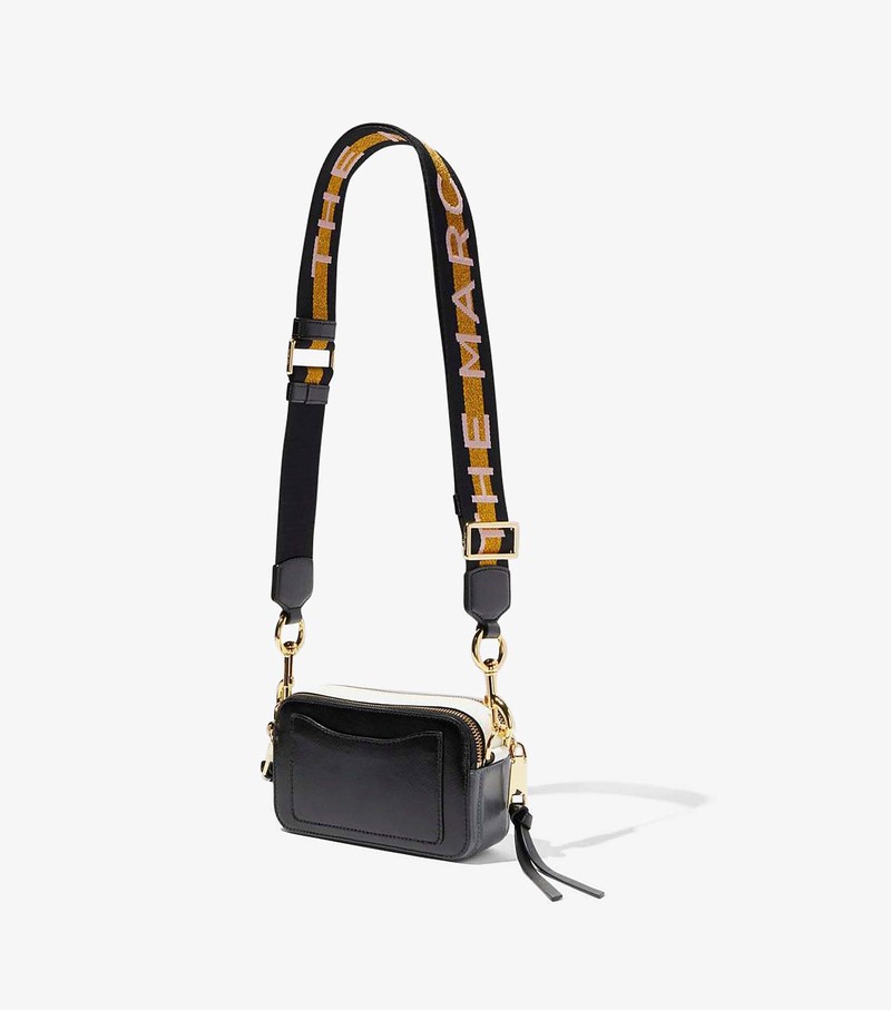Snapshot leather crossbody bag Marc Jacobs Black in Leather - 30975402
